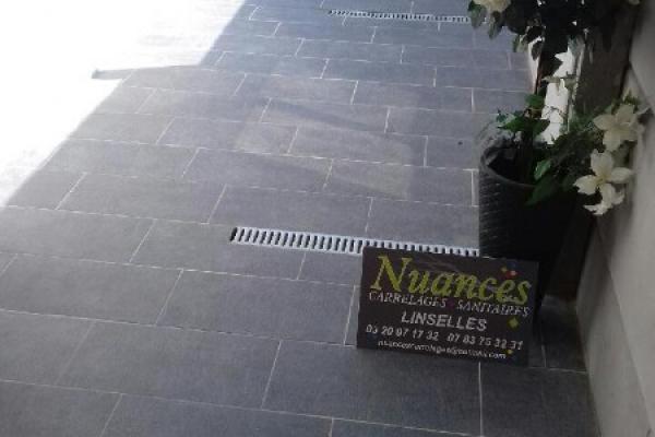 Carrelages extérieur en pose collée