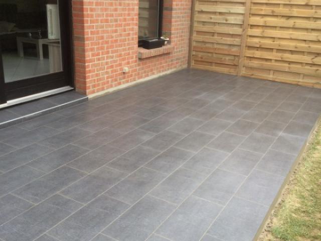 Carrelages extérieur en pose collée